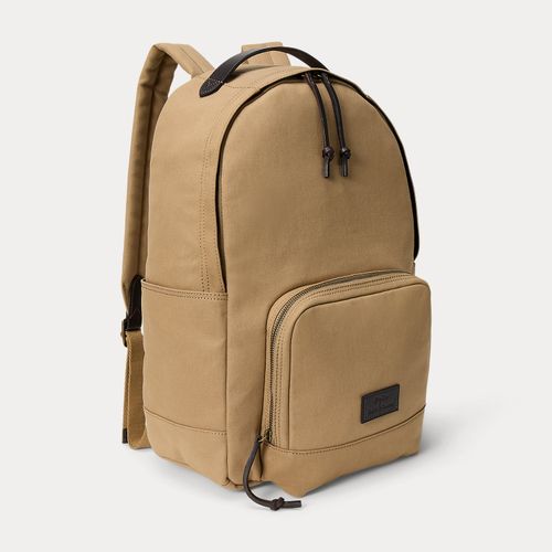 Sac à dos en toile et finition en cuir - Polo Ralph Lauren - Modalova