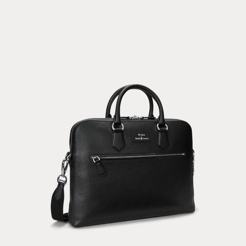 Sacoche en cuir chagrin - Polo Ralph Lauren - Modalova