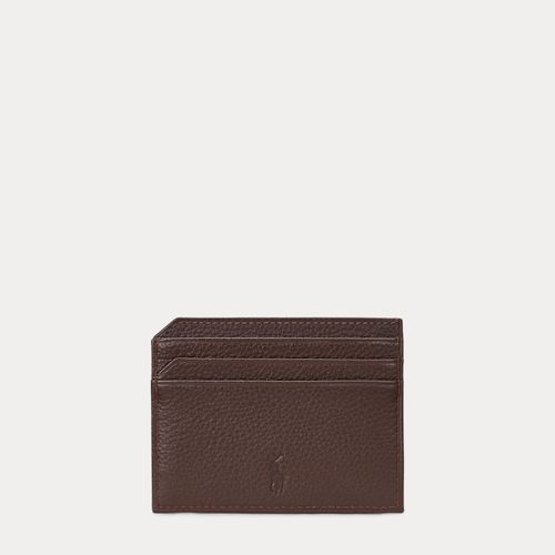 Porte-cartes en cuir chagrin - Polo Ralph Lauren - Modalova