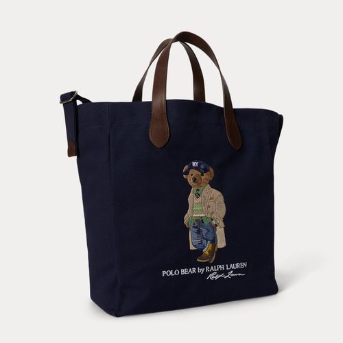 Cabas Polo Bear en toile - Polo Ralph Lauren - Modalova