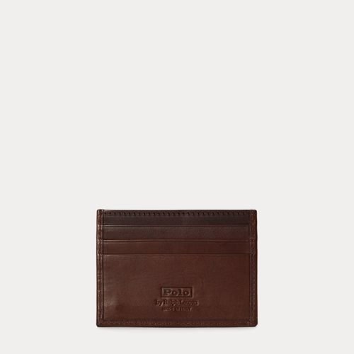 Porte-cartes en cuir tanné - Polo Ralph Lauren - Modalova