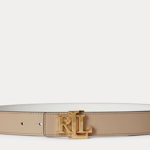 Ceinture réversible à logo en cuir - Lauren - Modalova