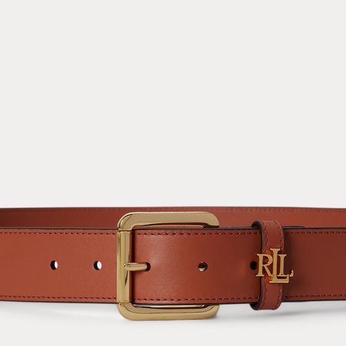 Ceinture en cuir avec passant logo - Lauren - Modalova