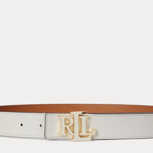 Ceinture en cuir grainé réversible - Lauren - Modalova