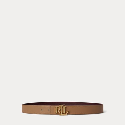 Ceinture en cuir grainé réversible - Lauren - Modalova