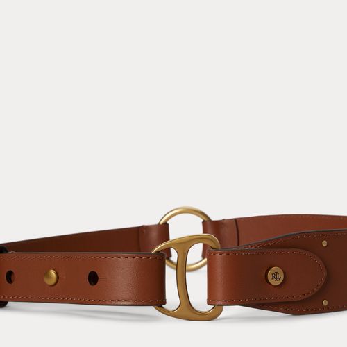 Ceinture cloutée anneau D équestre cuir - Lauren - Modalova