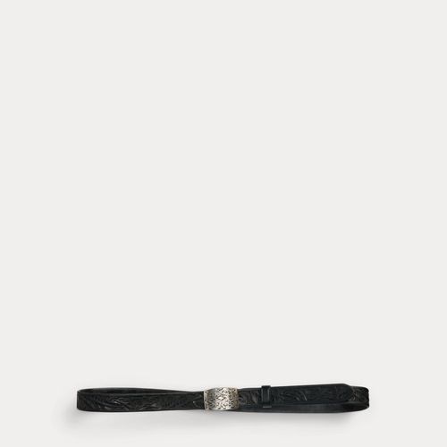 Ceinture en cuir repoussé à la main - RRL - Modalova