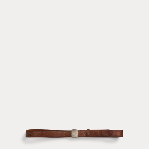 Ceinture en cuir à boucle coulissante - RRL - Modalova