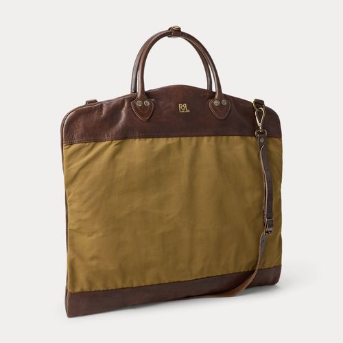 Sac à vêtements en toile cirée et cuir - RRL - Modalova