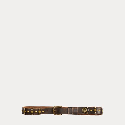 Ceinture cloutée en cuir - RRL - Modalova