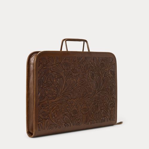 Porte-documents en cuir travaillé main - RRL - Modalova