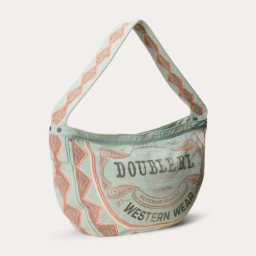 Sac style newsboy en toile - RRL - Modalova