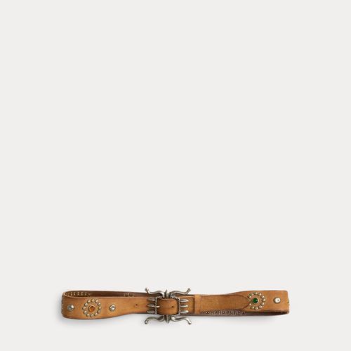 Ceinture en daim brut à clous - RRL - Modalova