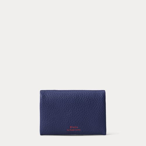 Porte-cartes Polo Play pression en cuir - Polo Ralph Lauren - Modalova