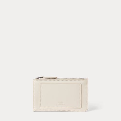 Porte-cartes Polo Bear zippé en cuir - Polo Ralph Lauren - Modalova
