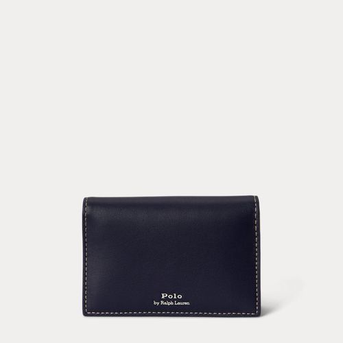 Porte-cartes Polo Bear à rabat en cuir - Polo Ralph Lauren - Modalova