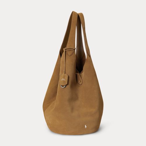 Grand cabas Polo Play en daim - Polo Ralph Lauren - Modalova