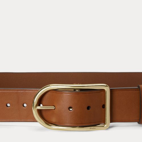 Ceinture en cuir à boucle incurvée - Polo Ralph Lauren - Modalova