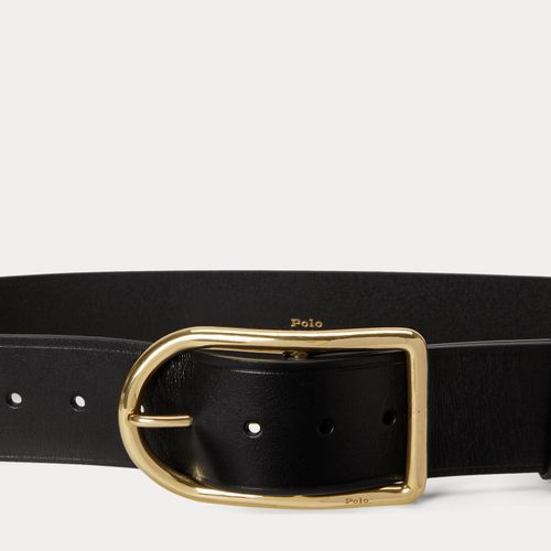 Ceinture en cuir à boucle incurvée - Polo Ralph Lauren - Modalova