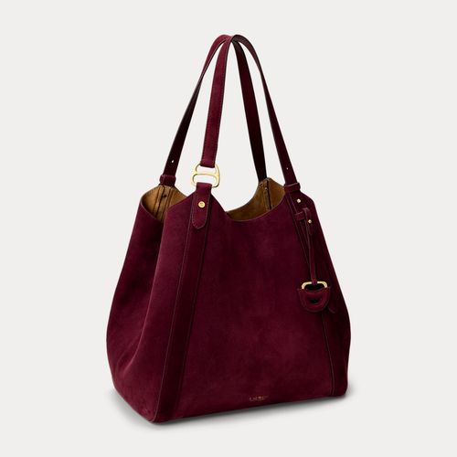 Grand cabas Tasha en mouton velours - Lauren - Modalova