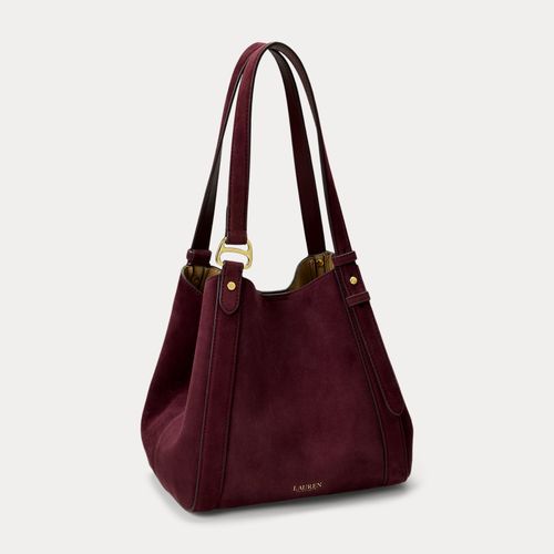 Petit cabas Tasha en mouton velours - Lauren - Modalova