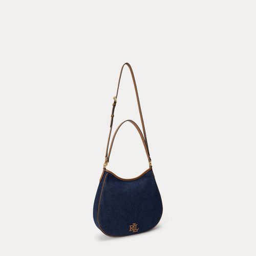 Grand sac porté épaule Adley en denim - Lauren - Modalova