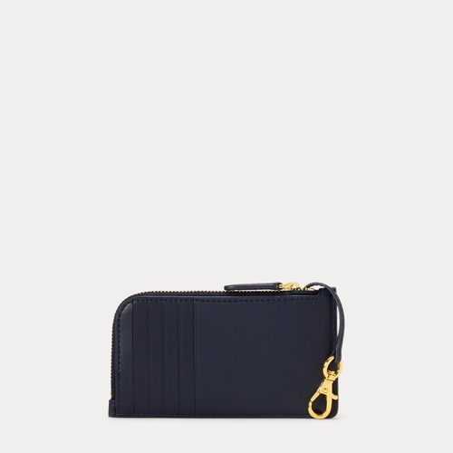 Porte-cartes en cuir zippé en L - Lauren - Modalova