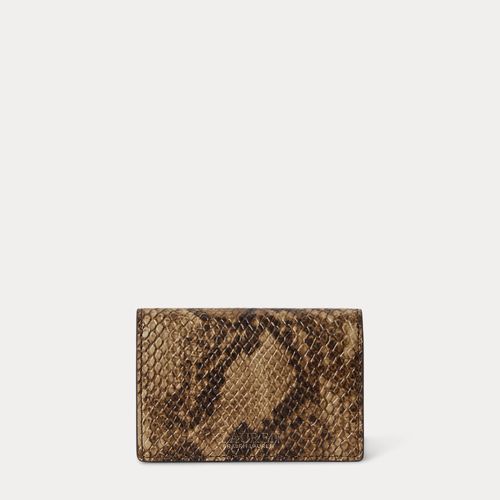 Petit porte-cartes Tasha python gaufré - Lauren - Modalova