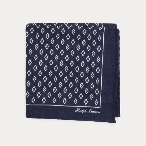 Foulard motif Art déco en lin - Collection - Modalova