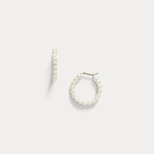 Créoles perlées en argent - Ralph Lauren - Modalova