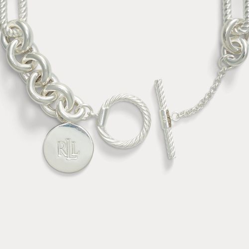 Bracelet flexible à breloque logo argent - Ralph Lauren - Modalova