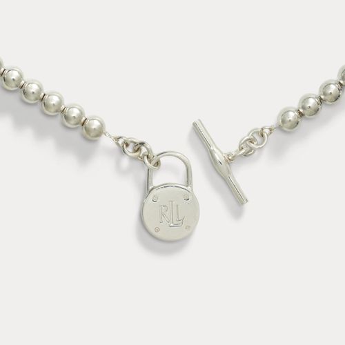 Collier cadenas perlé en argent - Ralph Lauren - Modalova