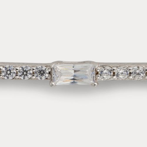 Collier en argent et oxyde de zirconium - Ralph Lauren - Modalova