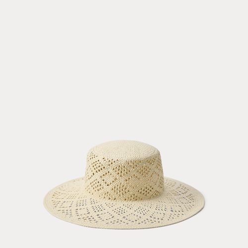 Chapeau de paille ajouré - Lauren - Modalova