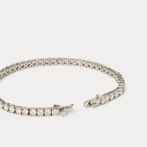Bracelet oxyde zirconium plaqué rhodium - Lauren - Modalova