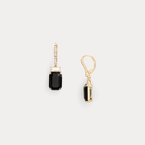 Pendants d'oreilles pavés dorés - Lauren - Modalova