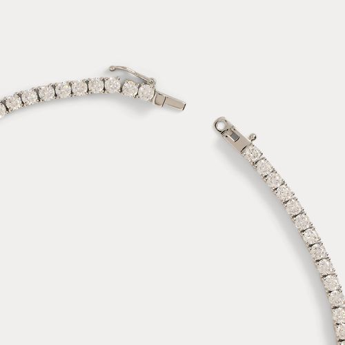 Collier oxyde zirconium plaqué rhodium - Lauren - Modalova