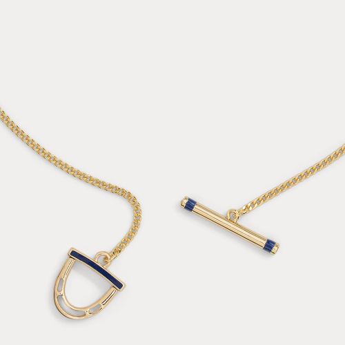 Collier à pendentif étrier plaqué or - Lauren - Modalova