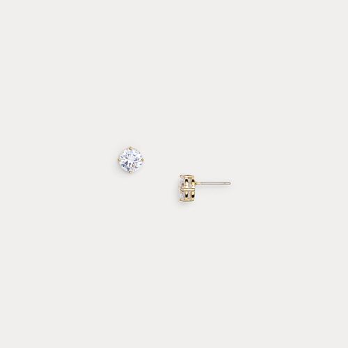 Clous d'oreilles or oxyde de zirconium - Lauren - Modalova