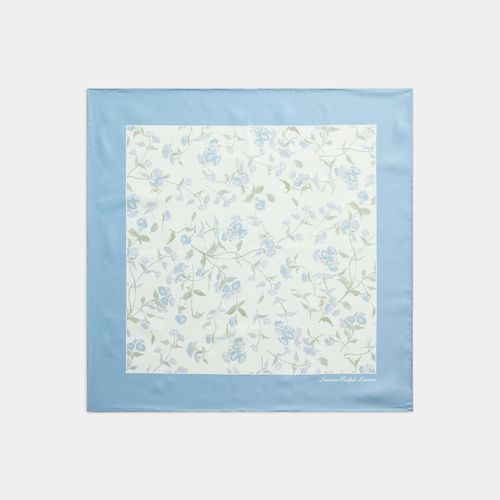 Carré de soie à motif fleuri - Lauren - Modalova