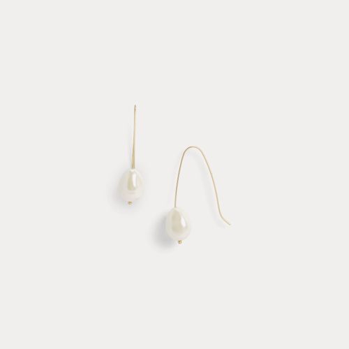 Pendants d'oreille plaqués or à perles - Lauren - Modalova