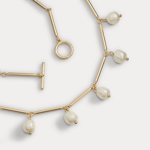 Collier mobile plaqué or à perles - Lauren - Modalova