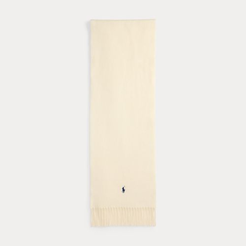 Écharpe en laine à bordure frangée - Polo Ralph Lauren - Modalova