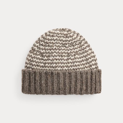 Bonnet rayé en laine mélangée - Polo Ralph Lauren - Modalova
