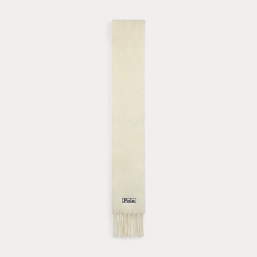 Écharpe frangée en laine grattée - Polo Ralph Lauren - Modalova