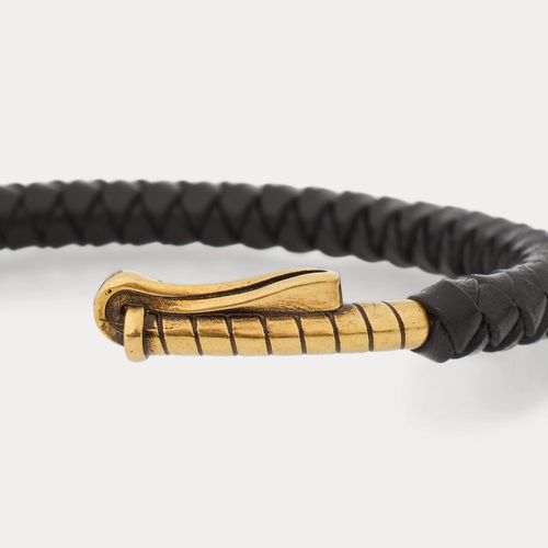 Bracelet maillet laiton vieilli tressé - Collection - Modalova