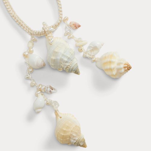 Collier crocheté à trois pendentifs en nacre - Collection - Modalova