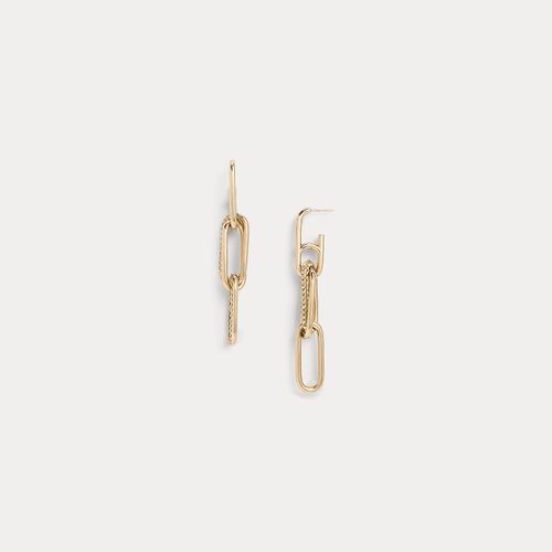 Boucles d'oreille superposées champagne - Ralph Lauren - Modalova