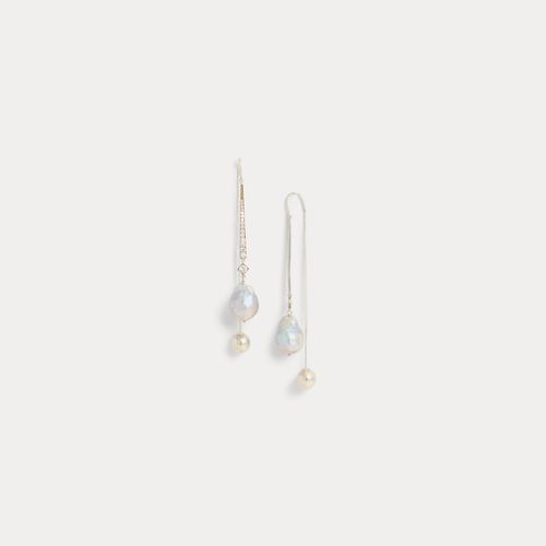 Boucles pendantes perles et cristaux - Collection - Modalova