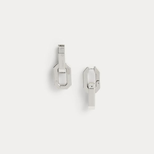 Boucles d'oreilles à maillons modernes argenté - Collection - Modalova